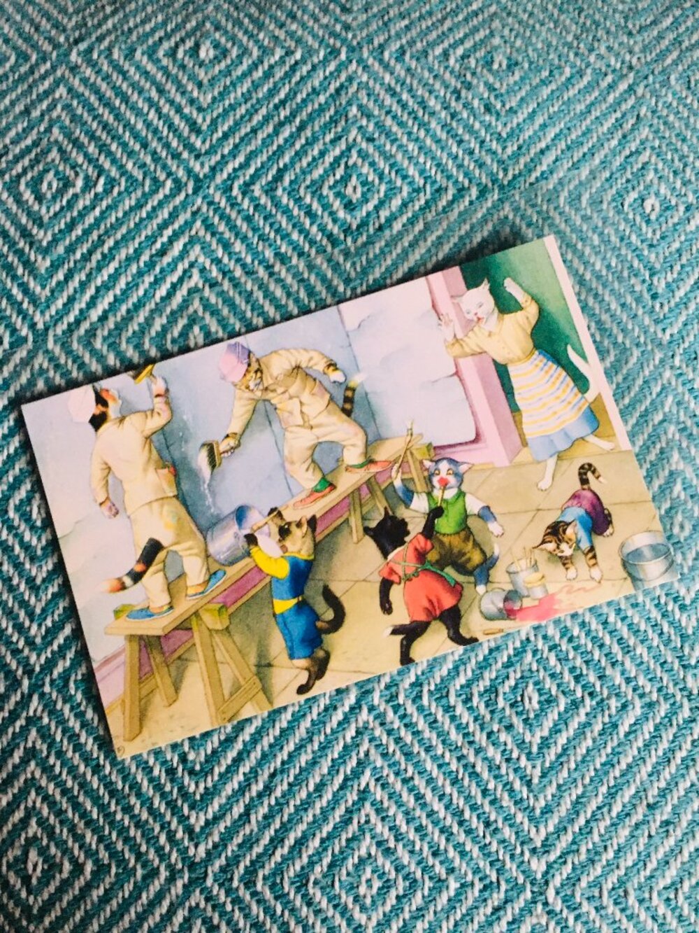 Vintage Alfred Mainzer Anthropomorphic House Painters Postcard
